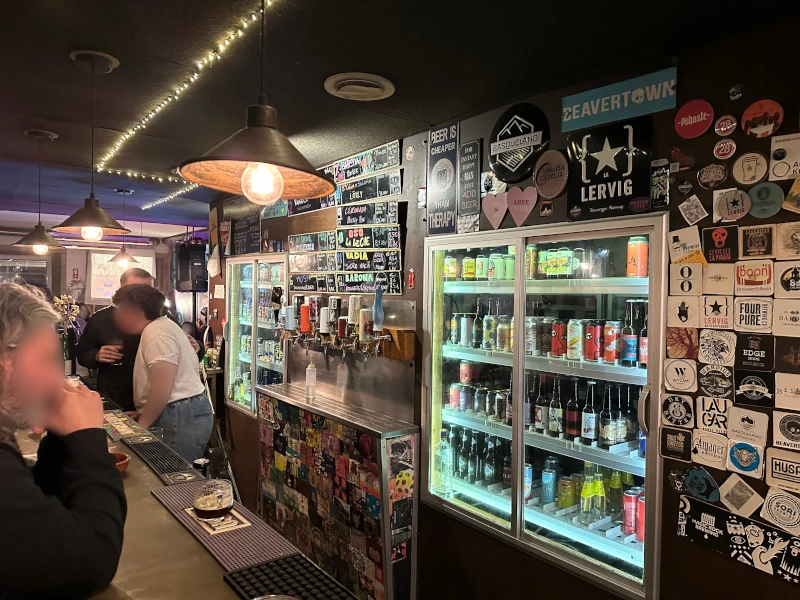 Bar interior at Armazém da Cerveja, Porto